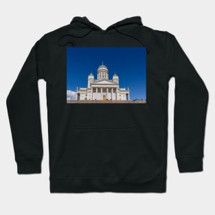 Main entrance to white Helsinki Cathedral Hoodie